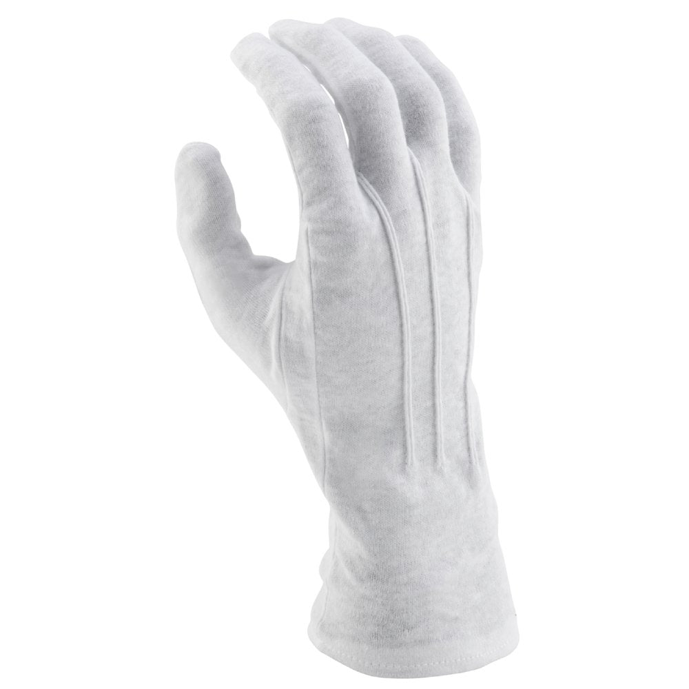 Long Wrist Cotton Marching Band Gloves WHITE A&M