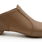 Side profile view of a pair of E-Series Jazz Slip On shoes together in Caramel on a seamless white background.