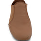 Front view of E-Series Jazz Slip On jazz shoes in Skintone 60, isolated on a white background.