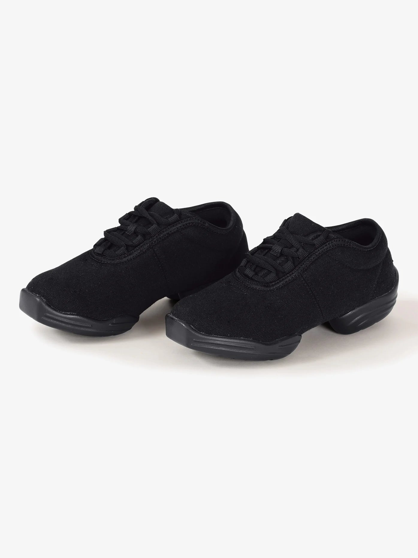 Womens Split Sole Dance Sneaker - Black