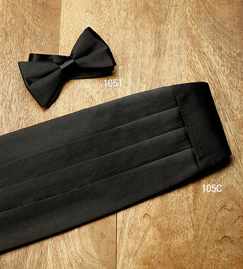 TR Miller Black Formal Bow Tie